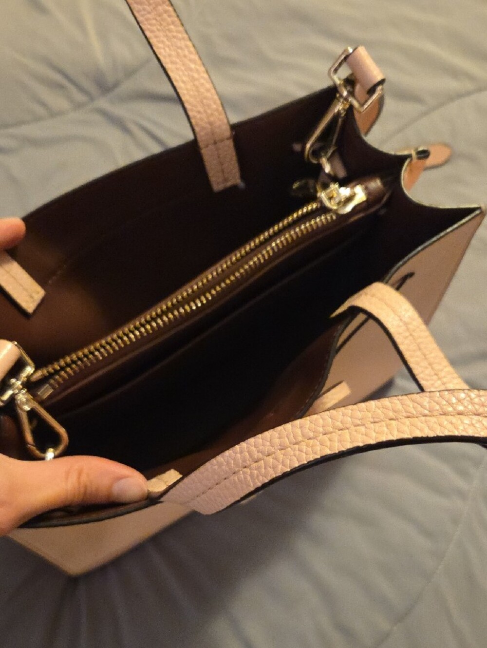 kate spade Pebbled Leather Tassel Satchel - Blush Pink - Never Used - Picture 3 of 4